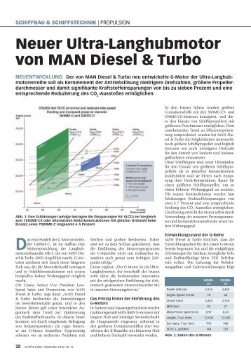 Neuer Ultra-Langhubmotor von MAN Diesel & Turbo - Schiff & Hafen