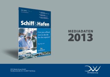 Mediadaten 2013 als pdf - Schiff & Hafen