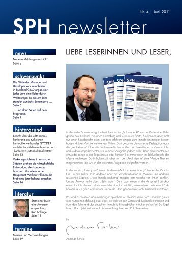 SPH newsletter - schiller publishing house