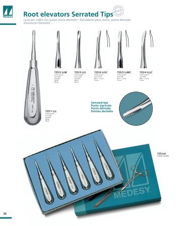 Root elevators Serrated Tips - Cliveste