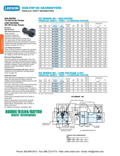 LEESON Gearmotors