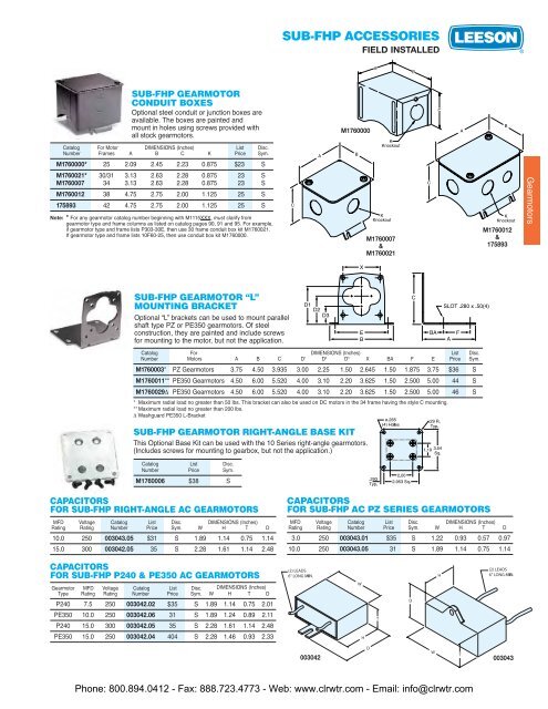 LEESON Gearmotors