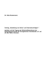 Dr. GÃ¶tz Klostermann Vortrag âGestaltung von Schul- und - Allgemein