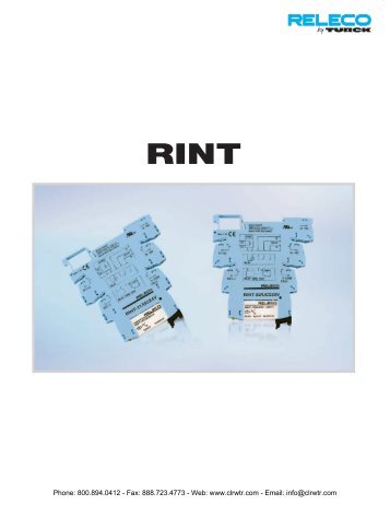 RELECO RINT Interface Modules