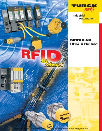 TURCK Modular RFID System Catalog - Clearwater Technologies, Inc.