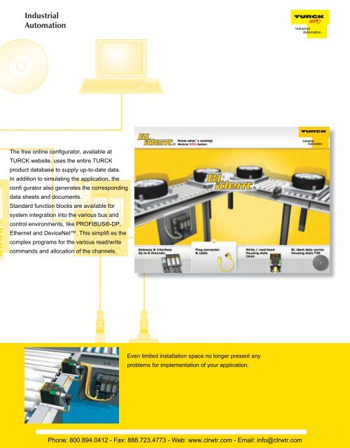 TURCK Modular RFID System Catalog - Clearwater Technologies, Inc.