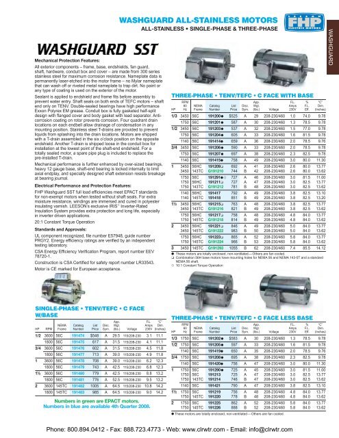 LEESON Single-Phase / Three-Phase AC Motors