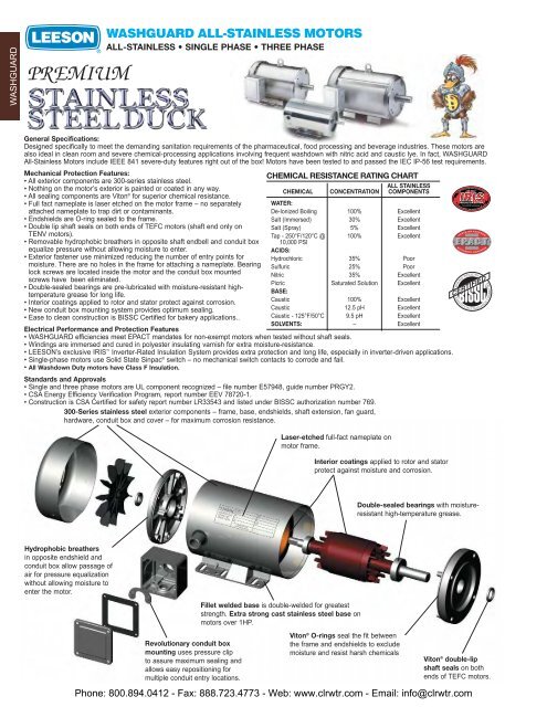 LEESON Single-Phase / Three-Phase AC Motors