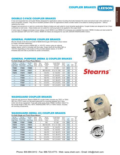 LEESON Single-Phase / Three-Phase AC Motors