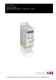 ABB ACS150 Inverter User's Manual