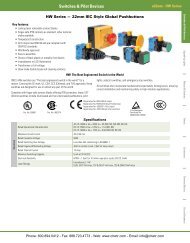 IDEC HW Series 22mm IEC Style Oiltight Switches & Pilot Devices