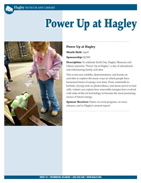 download this information packet - Hagley Museum and Library