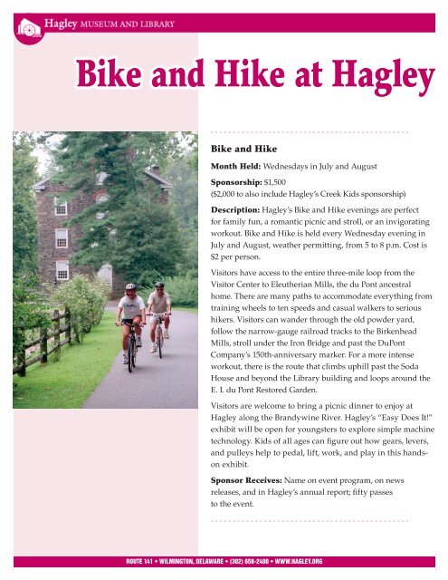 download this information packet - Hagley Museum and Library