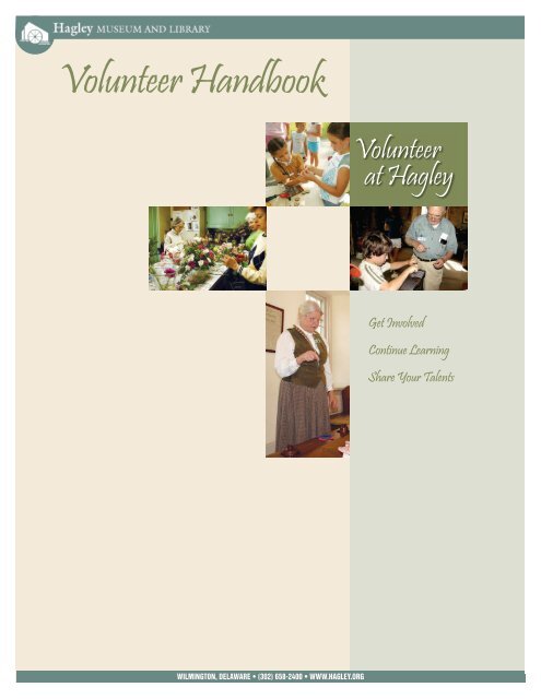 Volunteer Handbook Hagley Museum And Library