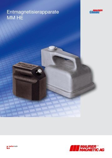 Hand-Entmagnetisierer - Maurer Magnetic AG - Prospekt