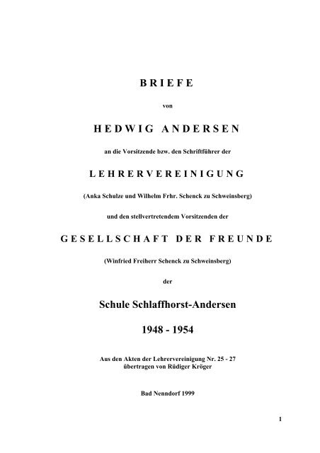 hedwig andersen - schlaffhorst-andersen.net