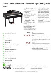 Yamaha CVP 509 PE CLAVINOVA VERSATILE Digital- Piano ...