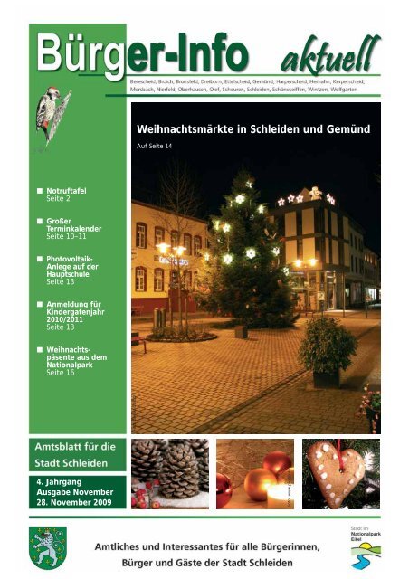 Ausgabe Dezember 2009 - Stadt Schleiden