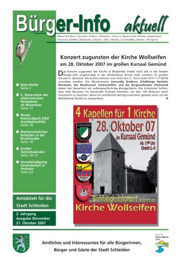 Ausgabe November 2007 - Stadt Schleiden