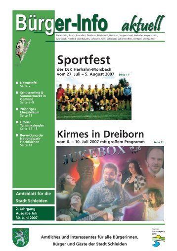 Ausgabe Juli 2007 - Stadt Schleiden
