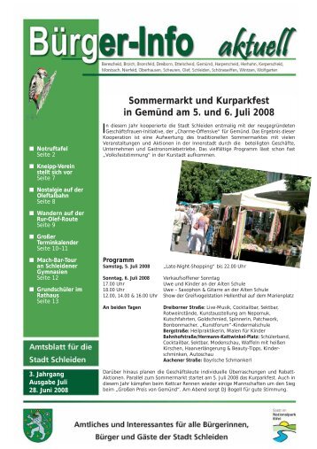 Ausgabe Juni 2008 - Stadt Schleiden