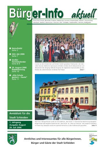 Ausgabe August 2006 - Stadt Schleiden