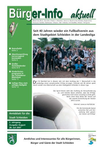 Ausgabe August 2007 - Stadt Schleiden