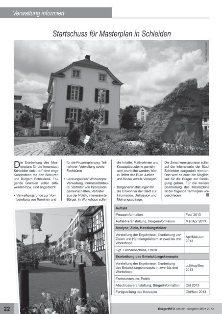 Ausgabe MÃƒÂ¤rz 2013 - Stadt Schleiden