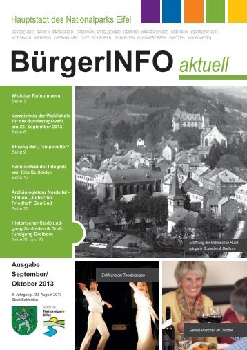 Ausgabe September / Oktober 2013 - Stadt Schleiden