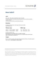 Brass CuZn37 (PDF) - Schlenk