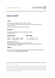 Brass CuZn30 (PDF) - Schlenk