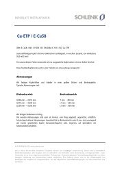 Cu-ETP / E-Cu58 (PDF) - Schlenk