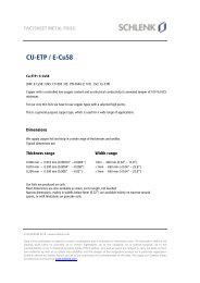 Cu-ETP / E-Cu58 (PDF) - Schlenk