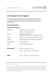 CIC (Copper-Invar-Copper) (PDF) - Schlenk