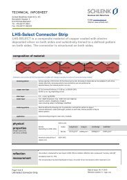 Technical info sheet LHS Select - Schlenk