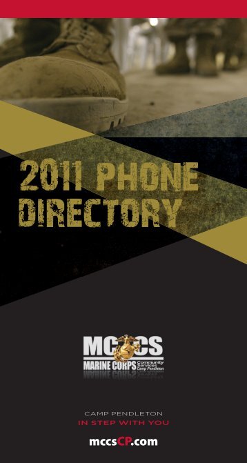 2011 phone directory - MCCS - Online Class Registration