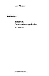 TPS2PWR1 Power Analysis Application User Manual