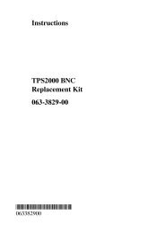 TPS2000 BNC Replacement Kit Instructions - AFC Ingenieros