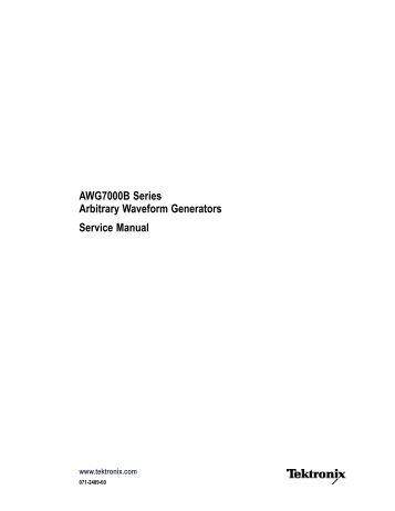 Service Manual - AFC Ingenieros