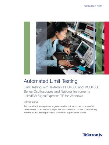 Automated Limit Testing Application Note - AFC Ingenieros