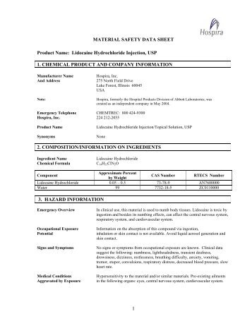 MATERIAL SAFETY DATA SHEET Product Name ... - CareFusion