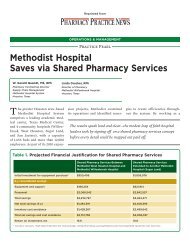 Methodist Hospital Saves via Shared Pharmacy Services - CareFusion