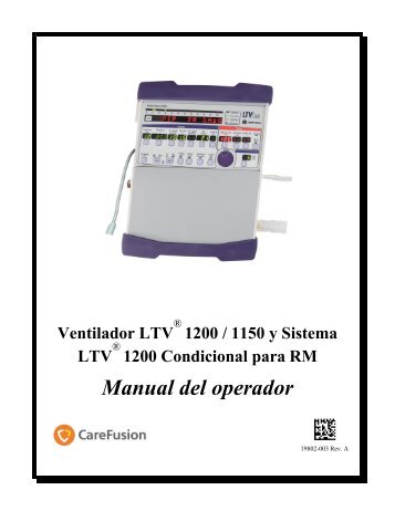 Respirador LTV 1200 - CareFusion