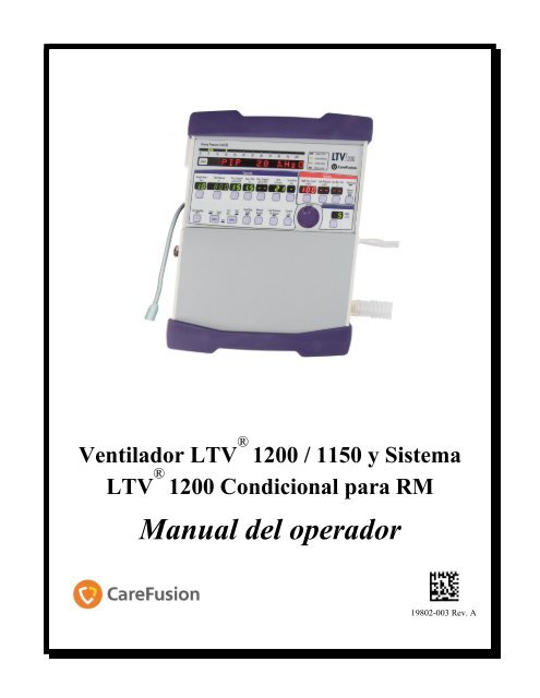 Respirador LTV 1200 - CareFusion