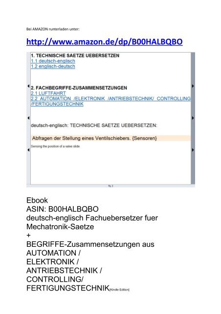 deutsch-englisch Fachuebersetzer Mechatronik- Saetze + BEGRIFFE  Zusammensetzungen AUTOMATION /ELEKTRONIK /ANTRIEBSTECHNIK /CONTROLLING/  FERTIGUNGSTECHNIK