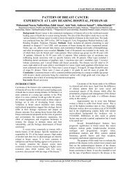 pattern of breast cancer - Ayub Medical College