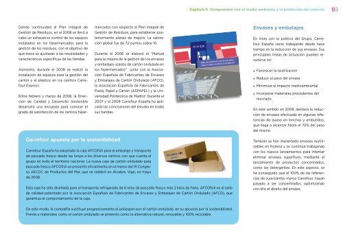 + infosobre Memoria sobre Desarrollo ... - Carrefour EspaÃƒÂ±a