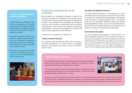 + infosobre Memoria sobre Desarrollo ... - Carrefour EspaÃƒÂ±a