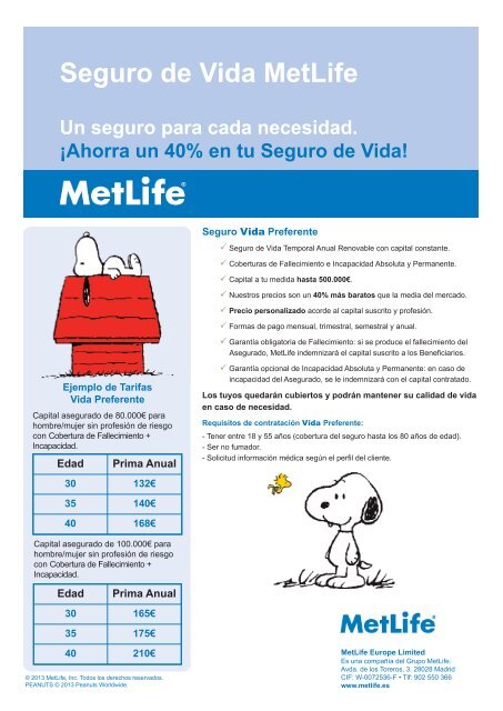 Seguro de Vida MetLife