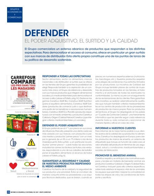 + infosobre Informe sobre Desarrollo Sostenible ... - Carrefour EspaÃƒÂ±a